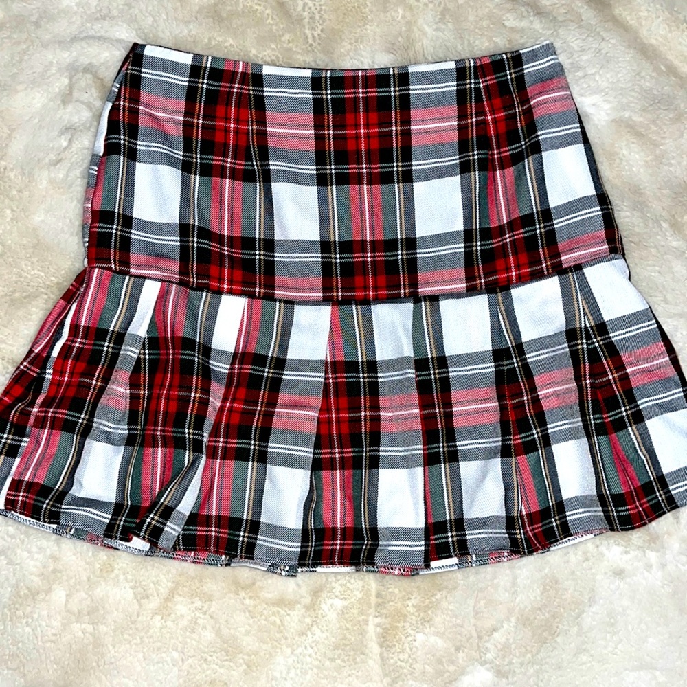 ASOS design | Skirt | Preppy plaid pleated high waisted mini skirt | Size US 8